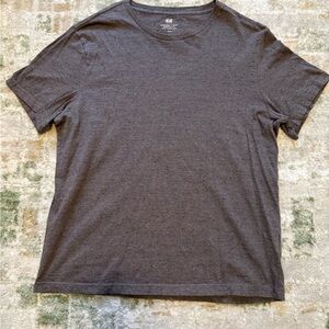 H&M Men's Charcoal Short Sleeve Tee
